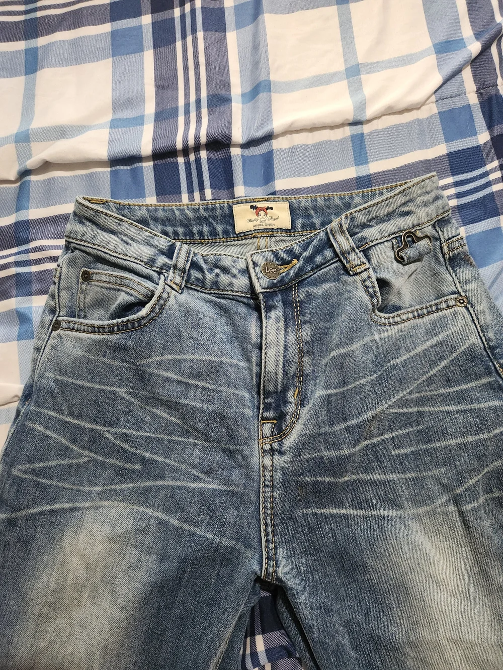 Buddy Angel, Lee Angel Chen Light Wash Distress Jeans - Classic Casual Fit